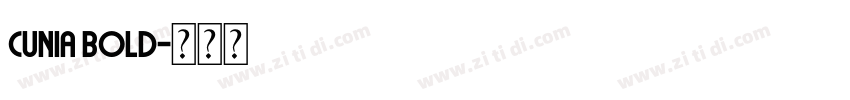 Cunia Bold字体转换